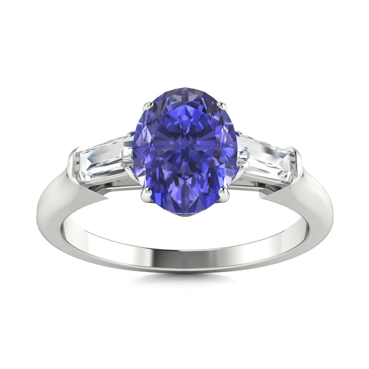 18kt Gold Tanzanite and Diamond Ladies Ring (Tanzanite 2.50ct Diamonds 0.20 cts)