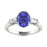 18kt Gold Tanzanite and Diamond Ladies Ring (Tanzanite 2.50ct Diamonds 0.20 cts)