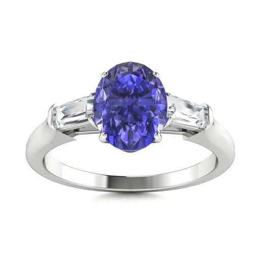 18kt Gold Tanzanite and Diamond Ladies Ring (Tanzanite 2.50ct Diamonds 0.20 cts)