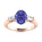 18kt Gold Tanzanite and Diamond Ladies Ring (Tanzanite 2.50ct Diamonds 0.20 cts)