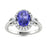 18KT Gold Tanzanite and Diamond Ladies Ring (Tanzanite 3.02 cts. White Diamond 0.56 cts.)