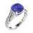 18KT Gold Tanzanite and Diamond Ladies Ring (Tanzanite 3.06 cts. White Diamond 0.34 cts.)