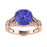 18KT Gold Tanzanite and Diamond Ladies Ring (Tanzanite 3.06 cts. White Diamond 0.34 cts.)