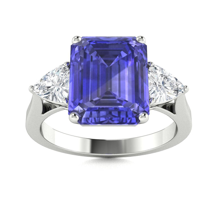 18KT Gold Tanzanite and Diamond Ladies Ring (Tanzanite 3.32 cts White Diamonds 0.36 cts)