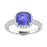 18KT Gold Tanzanite and Diamond Ladies Ring (Tanzanite 3.37 cts. White Diamond 0.56 cts.)