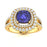 18KT Gold Tanzanite and Diamond Ladies Ring (Tanzanite 3.93 cts White Diamonds 0.78 cts)
