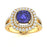 18KT Gold Tanzanite and Diamond Ladies Ring (Tanzanite 3.93 cts White Diamonds 0.78 cts)