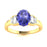 18KT Gold Tanzanite and Diamond Ladies Ring (Tanzanite 3.98 cts. White Diamond 0.31 cts.)