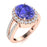18kt Gold Tanzanite and Diamond Ladies Ring (Tanzanite 4.25ct Diamonds 0.50cts)