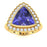18KT Gold Tanzanite and Diamond Ladies Ring (Tanzanite 5.33 cts. White Diamond 0.66 cts.)