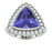 18KT Gold Tanzanite and Diamond Ladies Ring (Tanzanite 5.33 cts. White Diamond 0.66 cts.)