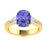 18KT Gold Tanzanite and Diamond Ladies Ring (Tanzanite 6.28 cts. White Diamond 0.46 cts.)
