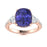18KT Gold Tanzanite and Diamond Ladies Ring (Tanzanite 6.51 cts White Diamonds 0.72 cts)