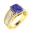 18KT Gold Tanzanite and Diamond Ladies Ring (Tanzanite 7.00 ct White Diamonds 0.75 cts)