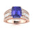 18KT Gold Tanzanite and Diamond Ladies Ring (Tanzanite 7.00 ct White Diamonds 0.75 cts)