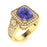 18KT Gold Tanzanite and Diamond Ladies Ring (Tanzanite 9.93 cts. White Diamond 1.28 cts.)