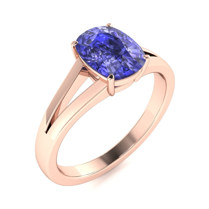 18KT Gold Tanzanite Ladies Ring (Tanzanite 3.80 cts)