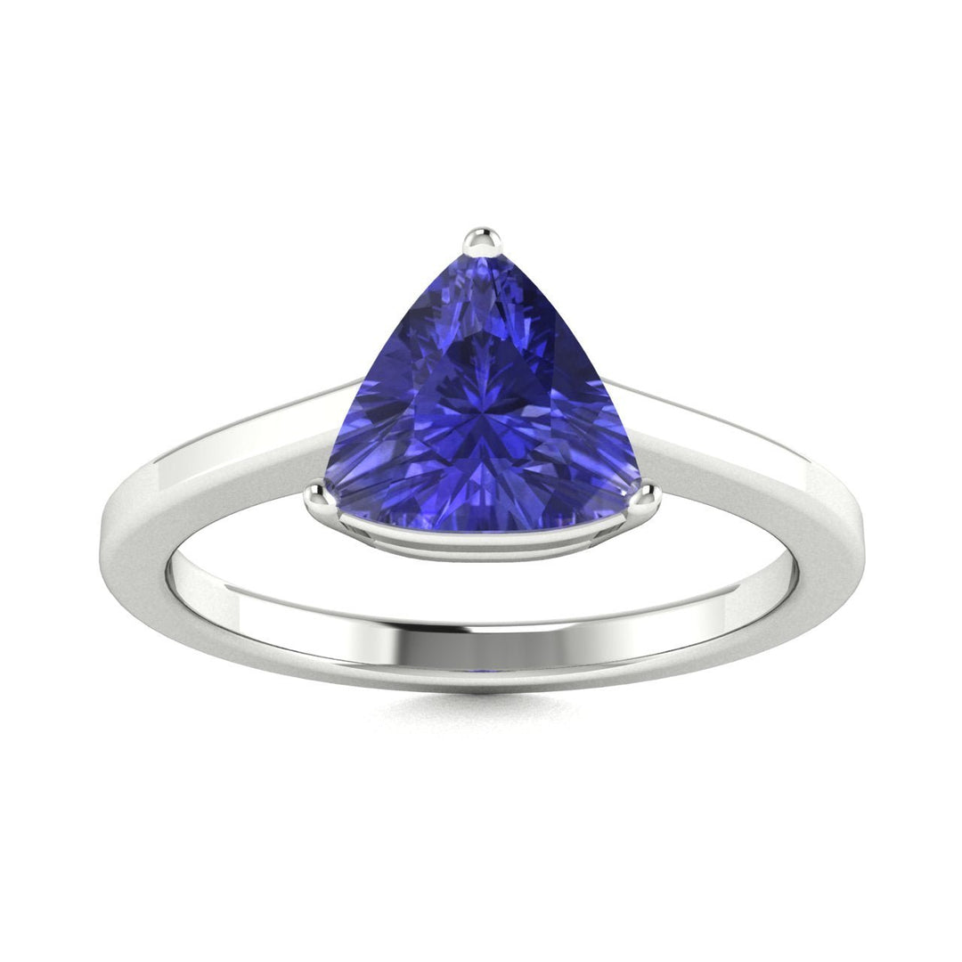 18kt Gold Triangle cut brilliant Tanzanite Ladies Ring (Tanzanite 5.00ct)