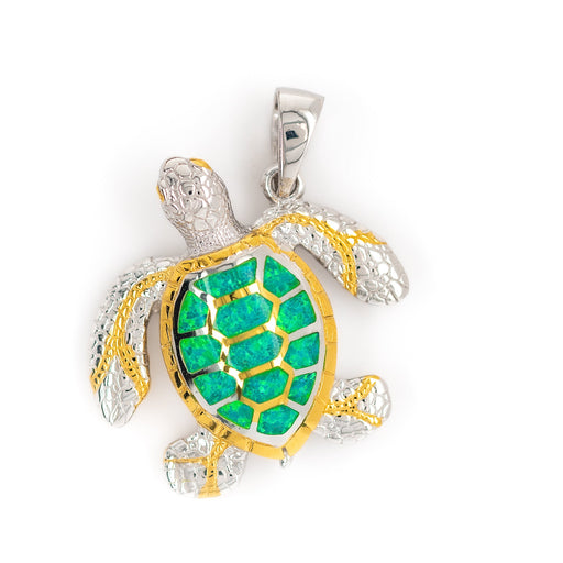 3-D Leatherback Turtle Pendant