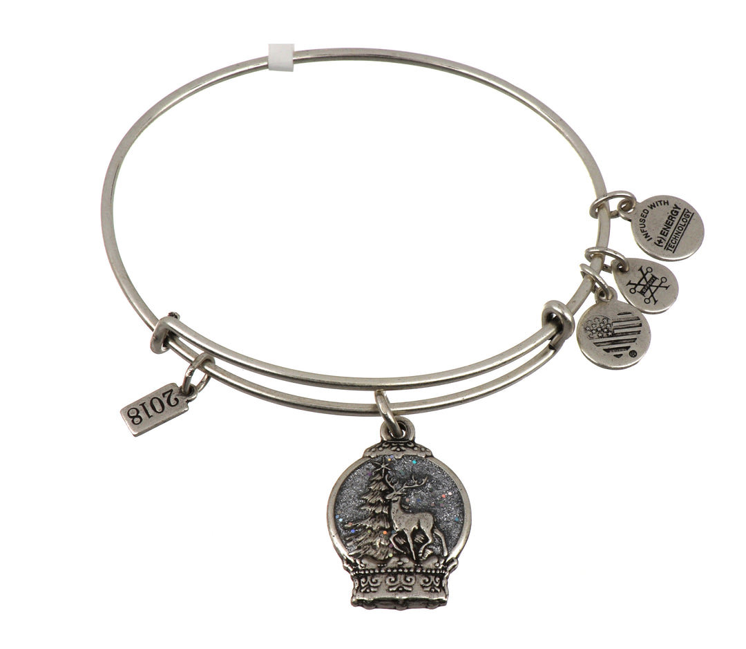 ALEX AND ANI Snow Globe Charm Bangle