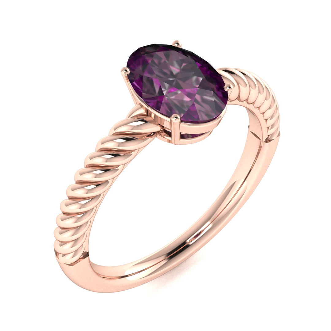 14KT Gold Oval Natural Alexandrite Ladies Ring (Alexandrite 1.40 cts.)