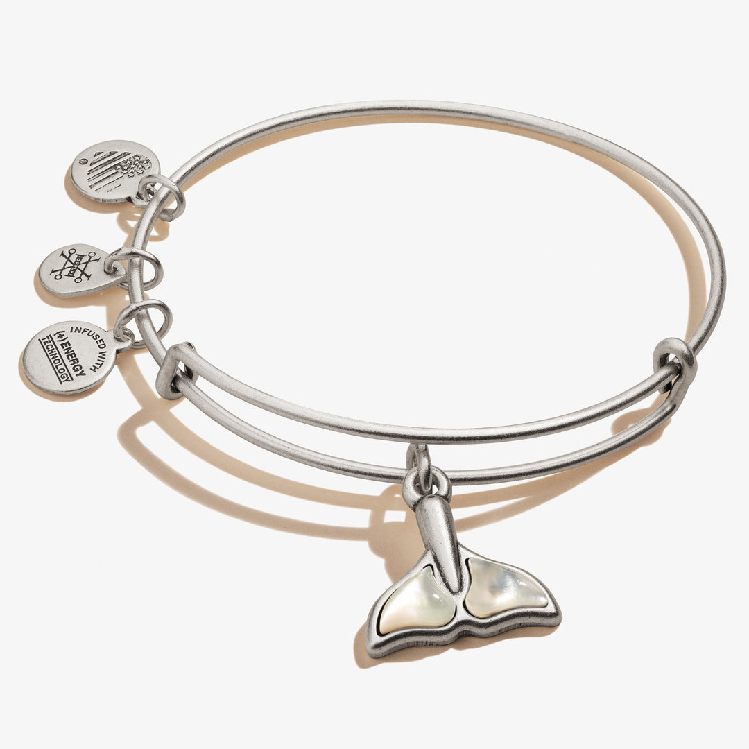 ALEX AND ANI Whale Tail Charm Bangle