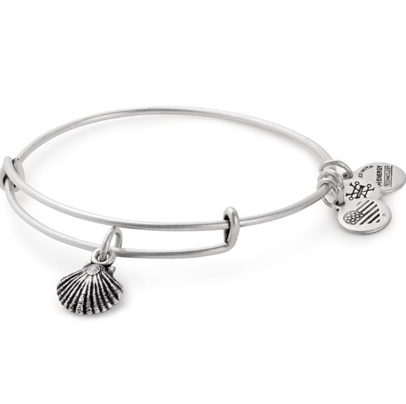 ALEX AND ANI Sea Shell Charm Bangle