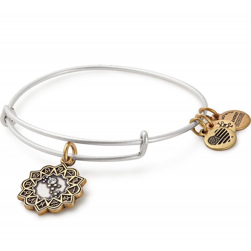ALEX AND ANI Virgo Two Tone Charm Bangle