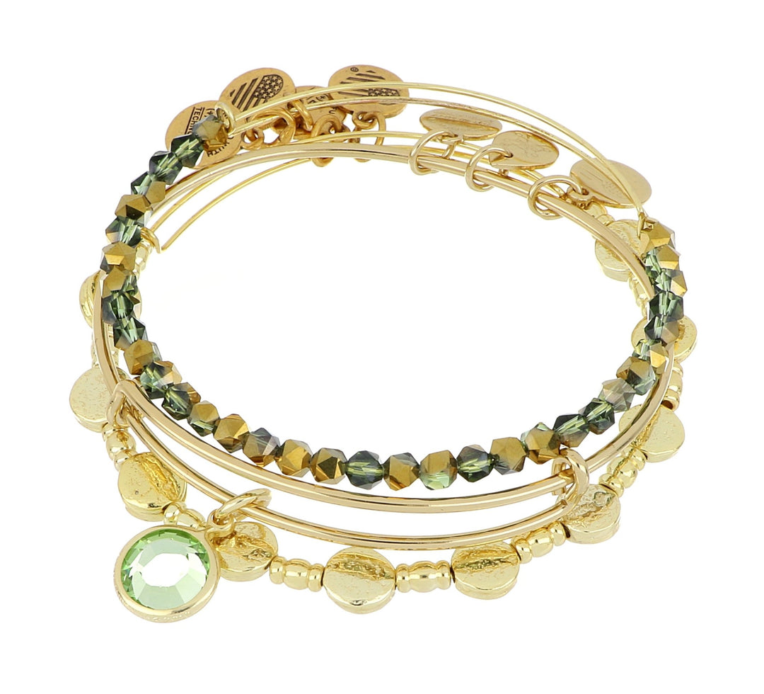 ALEX AND ANI August Birthstone Set - Gold