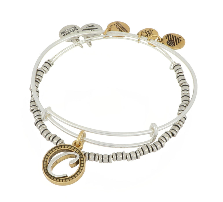 ALEX AND ANI Create Your Own Initial Bangle Set