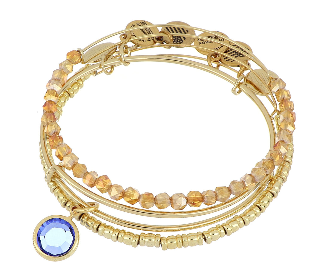 ALEX AND ANI September Birthstone Set - Gold
