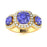 Tanzanite Ladies Ring (Tanzanite 0.88 cts. White Diamond 0.44 cts.)