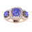 Tanzanite Ladies Ring (Tanzanite 0.88 cts. White Diamond 0.44 cts.)